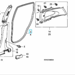 Honda CR-V 2007-2012 OSR Aperture Seal