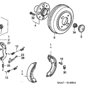 Honda Jazz 2002-2008 OSR Brake Backing Plate