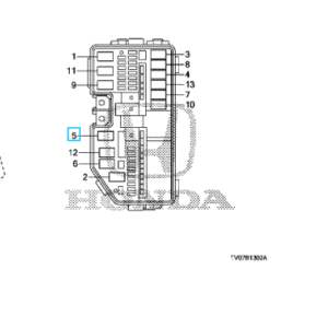Honda Various Models 2003-2020 Fuel Injection Sub Relay