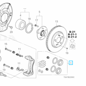 Honda Various Models - Front Caliper Repair Set