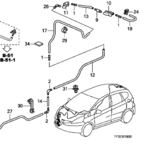 Honda Various Models - Washer Reservior Cap