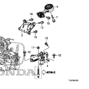 Honda Civic 5dr 1.8 2012-2017 Rubber Assy Engine Side Mounting