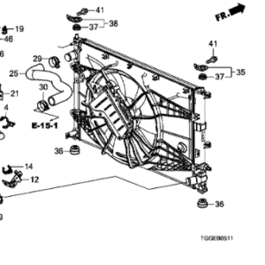 Honda Civic 1.5 2016-2021 Lower Water Pipe