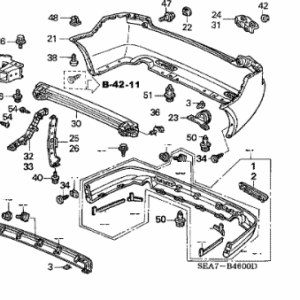 Honda Accord 2003-2008 Nearside Fog Light Cover