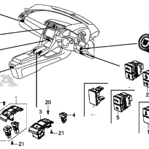 Honda Civic 5DR 2017-2021 Garnish 3-Key