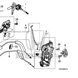 Honda Civic 2017-2021 RHF Door Handle