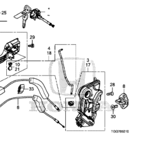 Honda Civic 2017-2021 LHF Door Handle