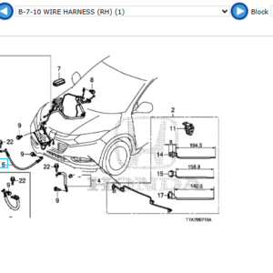 Honda Various Models - Cable Sub Earth