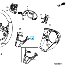 Honda Civic 2018-2021 Garnish Lower