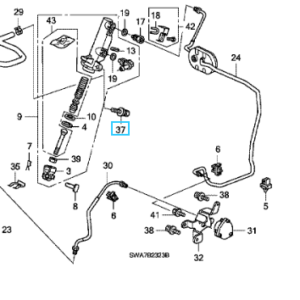 Honda Various Models Bolt-Washer 8x20