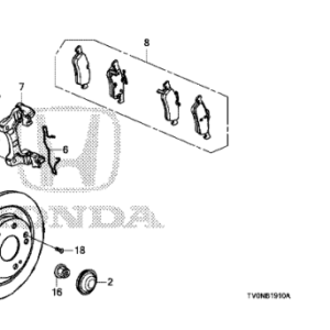 Honda Civic 5DR 2012-2017 Rear Brake Disc Splash Guard