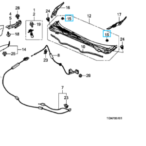 Honda Civic 2018-2021 Pop Up Hood System Cover