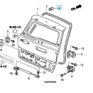 Honda Various Models 2001-2006 Tailgate Stopper
