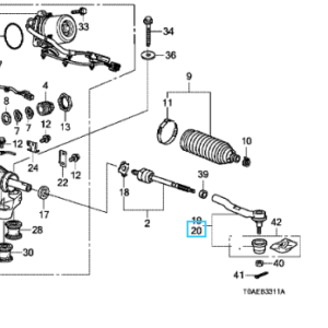 Honda CR-V 2015-2018 LH Track Rod End