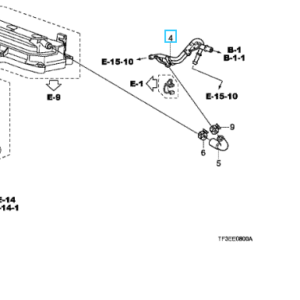 Honda Various Models 2009-2016 Breather Pipe