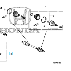 Honda CR-V 2013-2016 Inboard Boot Set