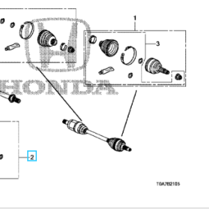 Honda CR-V 2012-2017 Boot Set Inboard