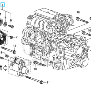 Honda Jazz 2014-2015 Honda Civic 5dr 2014-2016 Auto Tensioner Assy