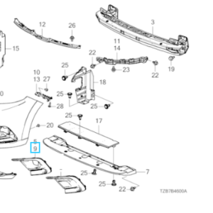 Honda Jazz E:HEV 2021-2023 L/H Foglamp Garnish