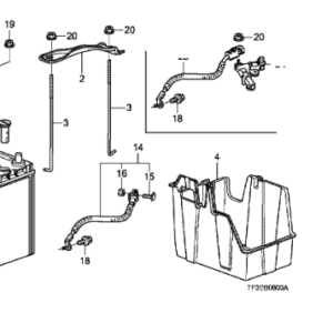 Honda Insight 2010-2013  Jazz 2009-2015 Terminal Assy Battery Fuse