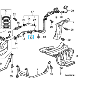 Honda CR-V 2008-2012 Filler Tube Clip