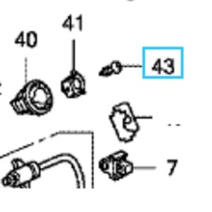 Honda Civic 2006-2011 Fuel Lid Grommet Screw