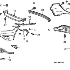Honda Civic 2006-2011 Front Lower Bumper Screw
