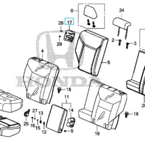 Honda CR-V 2013-2018 OSR Seatback Lock