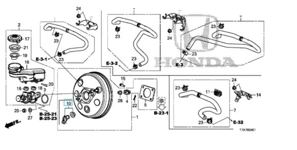 Honda Civic 2017-2021 Jazz and HR-V 2016-2020 Brake Master Pressure Sensor
