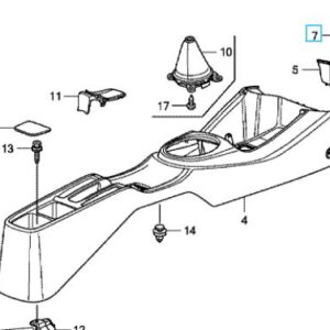 Honda Jazz 2009-2011 Console Box Separator