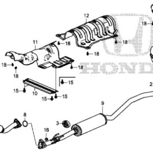 Honda Civic 2017-2021 Rear Exhaust Heat Shield