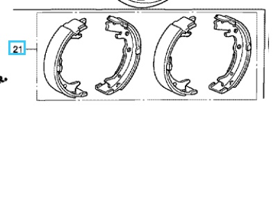 Honda CR-V 2001-2006 Handbrake Shoe Set