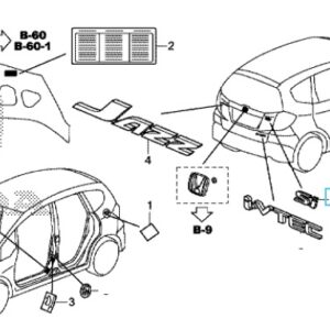 Honda Jazz 2013-2015 Si Badge