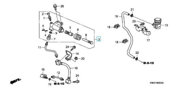 Honda Civic I-Shift and Jazz I-Shift 2009-2011 Clutch Slave Cylinder