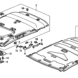 Honda Civic 2001-2005 Sunvisor Holder