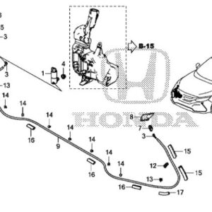 Honda Civic 2017-2021 Headlight Washer T Valve