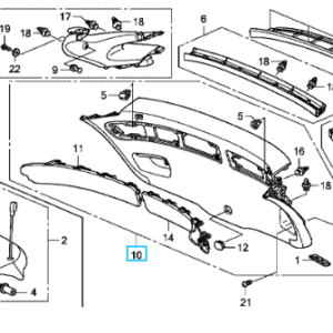 Honda Civic 2010-2011 Tailgate Inner Trim