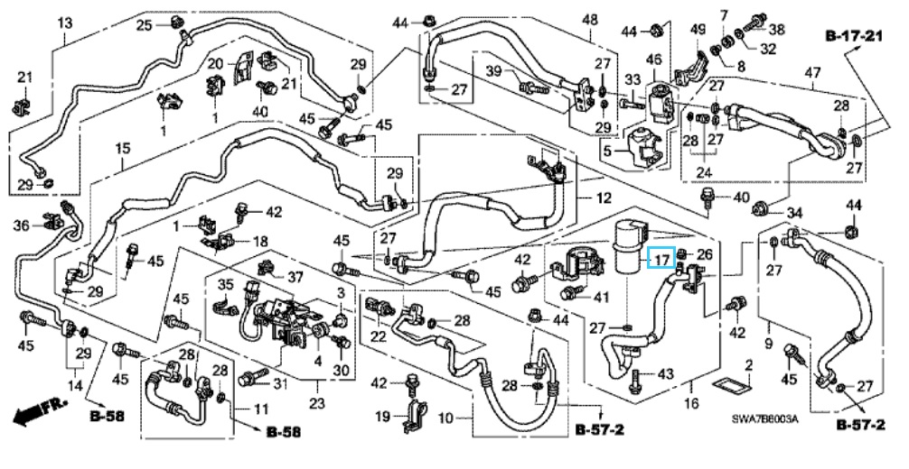 Honda CR-V Diesel 2005-2012 AC Receiver Tank