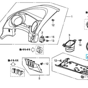 Honda Jazz 2009-2015 Drivers Lower Dash Trim