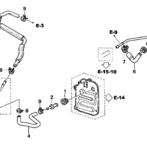 Honda Various Models 2002-2008 Breather Hose Tube "A"