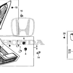 Honda CR-V 2013-2018 OSR Upper Tail Light