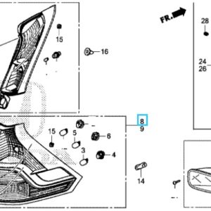 Honda CR-V 2013-2018 OSR Lower Tail Light