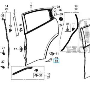 Honda HR-V 2016-2020 NSR Door Protection Tape