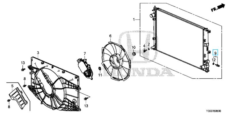 Honda CR-V Diesel 2010-2018 Civic 1.5 2017-2021 Water Temperature Sensor - Image 2