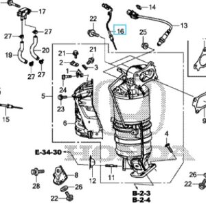 Honda Diesel Thermo Sensor B CR-V 15-18 HR-V 16-18 Civic 15-18