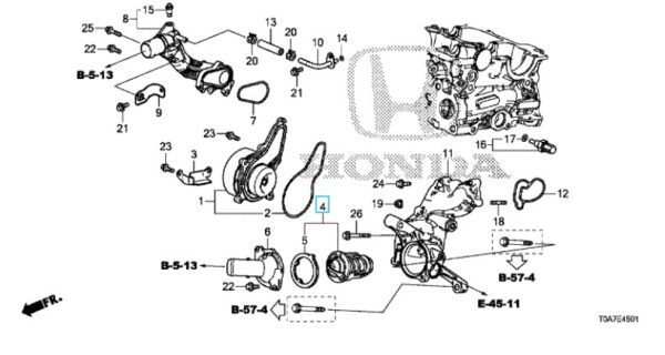 Honda Thermostat - various 1.6 diesel models - Image 2