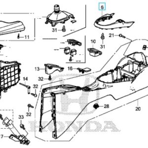 Honda Jazz 2016-2019 Centre Console Garnish