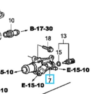 Honda Jazz 2012-2015 Water Outlet Cover