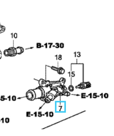 Honda Jazz 2012-2015 Water Outlet Cover