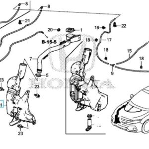 Honda Civic 2017-2021 Washer Reservoir